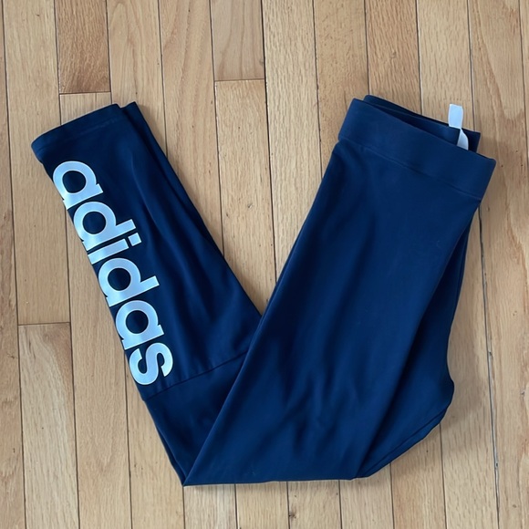 adidas Other - Adidas Girls M Navy Blue Leggings